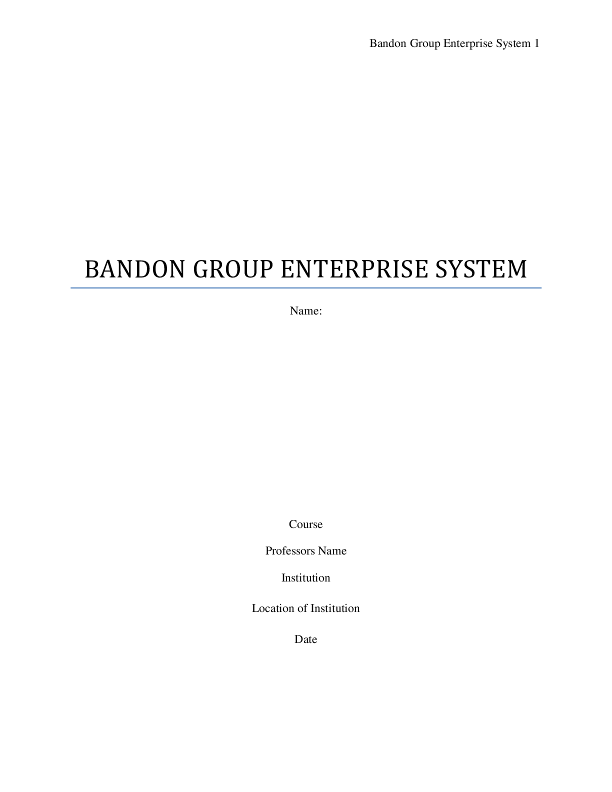 Preview image for Bandon Group use of  Enterprise system